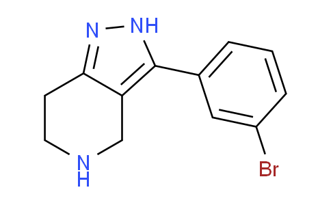 CAS No. 916423-55-7, 3-(3-Bromophenyl)-4,5,6,7-tetrahydro-2H-pyrazolo[4,3-c]pyridine