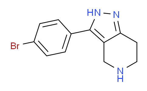 CAS No. 916423-56-8, 3-(4-Bromophenyl)-4,5,6,7-tetrahydro-2H-pyrazolo[4,3-c]pyridine