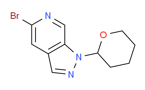 CAS No. 1416713-71-7, 5-Bromo-1-(tetrahydro-2H-pyran-2-yl)-1H-pyrazolo[3,4-c]pyridine