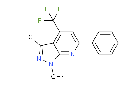 CAS No. 834896-48-9, 1,3-Dimethyl-6-phenyl-4-(trifluoromethyl)-1H-pyrazolo[3,4-b]pyridine