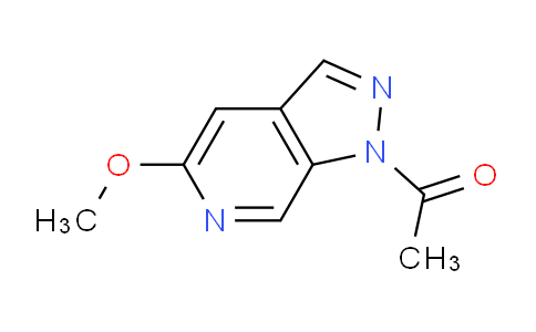 CAS No. 76006-02-5, 1-(5-Methoxy-1H-pyrazolo[3,4-c]pyridin-1-yl)ethanone