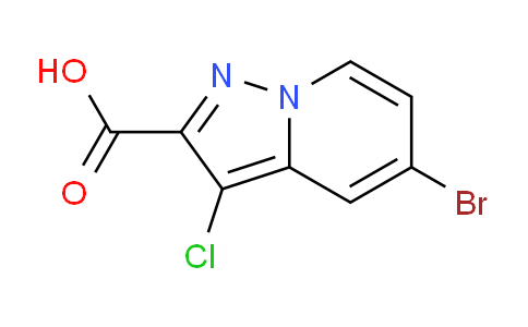 CAS No. 1379333-87-5, 5-Bromo-3-chloropyrazolo[1,5-a]pyridine-2-carboxylic acid