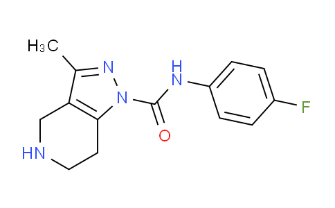 CAS No. 1956376-80-9, N-(4-Fluorophenyl)-3-methyl-4,5,6,7-tetrahydro-1H-pyrazolo[4,3-c]pyridine-1-carboxamide