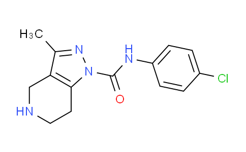CAS No. 1449478-42-5, N-(4-Chlorophenyl)-3-methyl-4,5,6,7-tetrahydro-1H-pyrazolo[4,3-c]pyridine-1-carboxamide