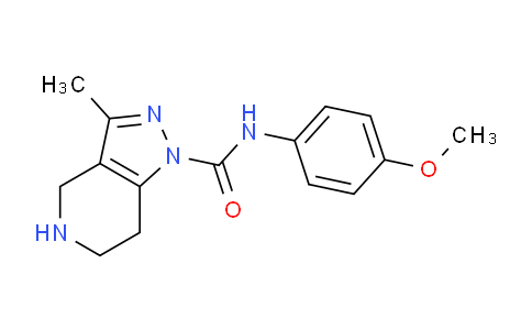 CAS No. 1956386-25-6, N-(4-Methoxyphenyl)-3-methyl-4,5,6,7-tetrahydro-1H-pyrazolo[4,3-c]pyridine-1-carboxamide