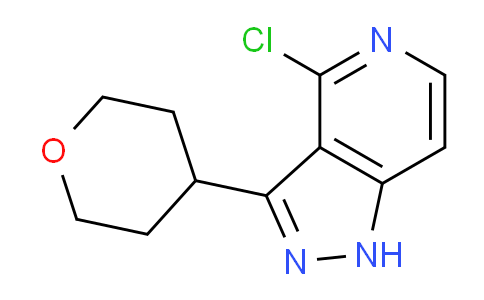 CAS No. 1956330-86-1, 4-Chloro-3-(tetrahydro-2H-pyran-4-yl)-1H-pyrazolo[4,3-c]pyridine