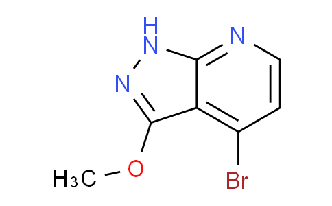 CAS No. 1956340-41-2, 4-Bromo-3-methoxy-1H-pyrazolo[3,4-b]pyridine