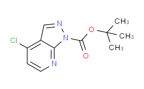 CAS No. 1956376-79-6, tert-Butyl 4-chloro-1H-pyrazolo[3,4-b]pyridine-1-carboxylate