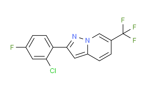 CAS No. 372122-57-1, 2-(2-Chloro-4-fluorophenyl)-6-(trifluoromethyl)pyrazolo[1,5-a]pyridine