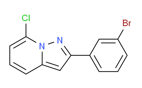 CAS No. 460079-44-1, 2-(3-Bromophenyl)-7-chloropyrazolo[1,5-a]pyridine
