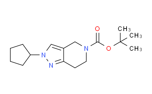 CAS No. 949922-59-2, tert-Butyl 2-cyclopentyl-6,7-dihydro-2H-pyrazolo[4,3-c]pyridine-5(4H)-carboxylate