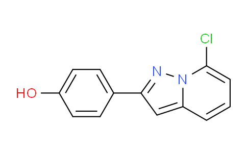 CAS No. 885270-46-2, 4-(7-Chloropyrazolo[1,5-a]pyridin-2-yl)phenol