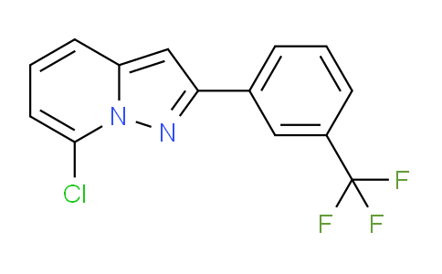 CAS No. 885270-49-5, 7-Chloro-2-(3-(trifluoromethyl)phenyl)pyrazolo[1,5-a]pyridine