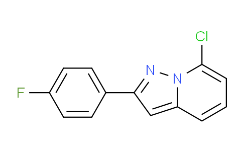 CAS No. 437384-07-1, 7-Chloro-2-(4-fluorophenyl)pyrazolo[1,5-a]pyridine