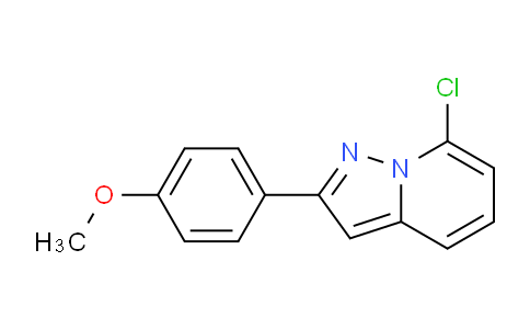 CAS No. 437384-17-3, 7-Chloro-2-(4-methoxyphenyl)pyrazolo[1,5-a]pyridine