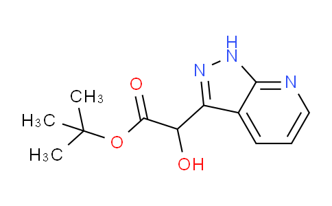 CAS No. 1095223-35-0, tert-Butyl 2-hydroxy-2-(1H-pyrazolo[3,4-b]pyridin-3-yl)acetate