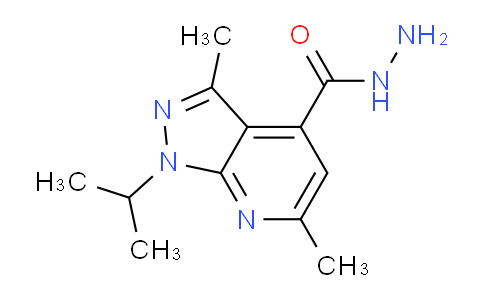 CAS No. 886495-95-0, 1-Isopropyl-3,6-dimethyl-1H-pyrazolo[3,4-b]pyridine-4-carbohydrazide