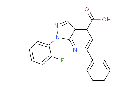 CAS No. 1011397-00-4, 1-(2-Fluorophenyl)-6-phenyl-1H-pyrazolo[3,4-b]pyridine-4-carboxylic acid