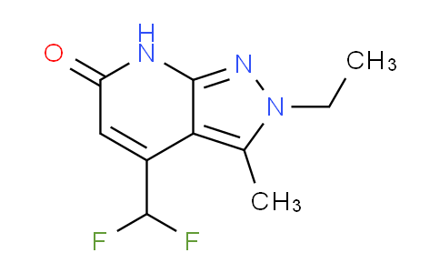 CAS No. 1018126-34-5, 4-(Difluoromethyl)-2-ethyl-3-methyl-2H-pyrazolo[3,4-b]pyridin-6(7H)-one