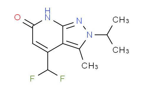 CAS No. 1018126-40-3, 4-(Difluoromethyl)-2-isopropyl-3-methyl-2H-pyrazolo[3,4-b]pyridin-6(7H)-one