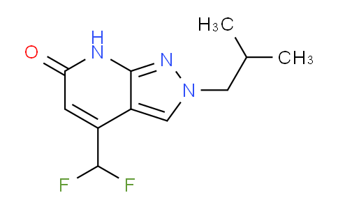 CAS No. 1018163-68-2, 4-(Difluoromethyl)-2-isobutyl-2H-pyrazolo[3,4-b]pyridin-6(7H)-one