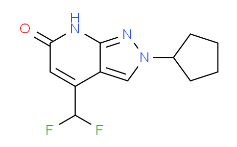 CAS No. 1018163-80-8, 2-Cyclopentyl-4-(difluoromethyl)-2H-pyrazolo[3,4-b]pyridin-6(7H)-one