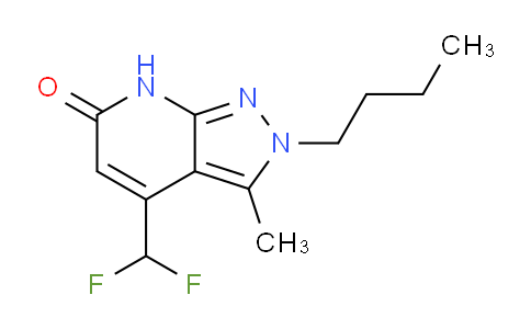 CAS No. 1018163-84-2, 2-Butyl-4-(difluoromethyl)-3-methyl-2H-pyrazolo[3,4-b]pyridin-6(7H)-one