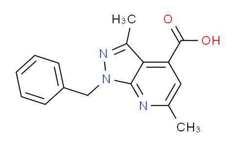 CAS No. 937597-56-3, 1-Benzyl-3,6-dimethyl-1H-pyrazolo[3,4-b]pyridine-4-carboxylic acid