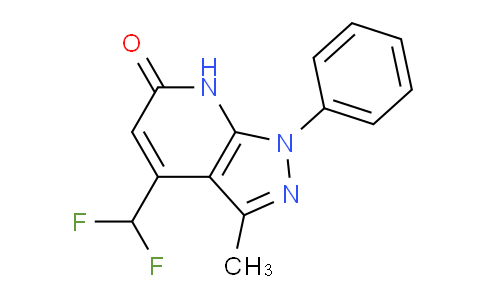 CAS No. 832746-77-7, 4-(Difluoromethyl)-3-methyl-1-phenyl-1H-pyrazolo[3,4-b]pyridin-6(7H)-one