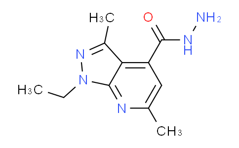 CAS No. 937598-52-2, 1-Ethyl-3,6-dimethyl-1H-pyrazolo[3,4-b]pyridine-4-carbohydrazide