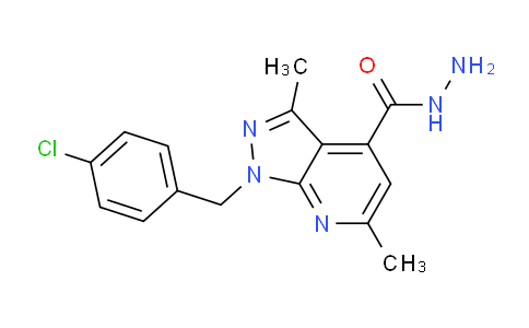 CAS No. 938006-72-5, 1-(4-Chlorobenzyl)-3,6-dimethyl-1H-pyrazolo[3,4-b]pyridine-4-carbohydrazide