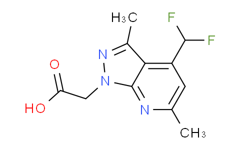CAS No. 937607-08-4, 2-(4-(Difluoromethyl)-3,6-dimethyl-1H-pyrazolo[3,4-b]pyridin-1-yl)acetic acid
