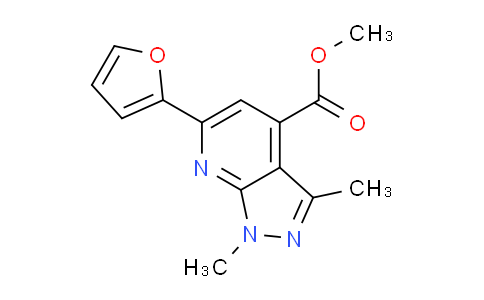CAS No. 834896-23-0, Methyl 6-(furan-2-yl)-1,3-dimethyl-1H-pyrazolo[3,4-b]pyridine-4-carboxylate