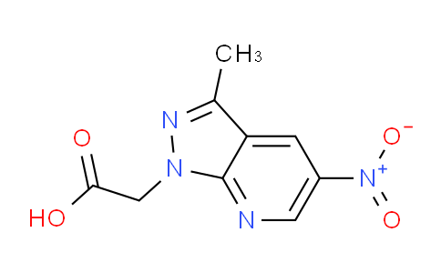 CAS No. 1011398-78-9, 2-(3-Methyl-5-nitro-1H-pyrazolo[3,4-b]pyridin-1-yl)acetic acid