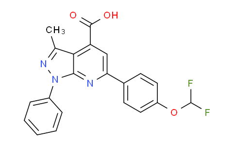 MC778465 | 1011398-87-0 | 6-(4-(Difluoromethoxy)phenyl)-3-methyl-1-phenyl-1H-pyrazolo[3,4-b]pyridine-4-carboxylic acid
