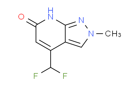CAS No. 1018126-22-1, 4-(Difluoromethyl)-2-methyl-2H-pyrazolo[3,4-b]pyridin-6(7H)-one
