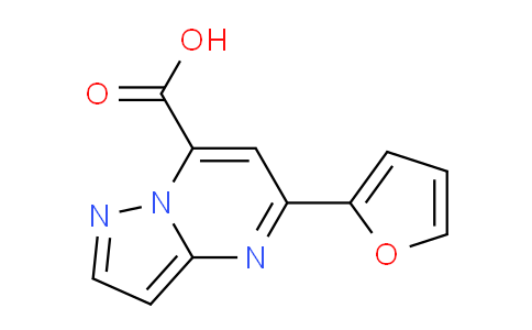 CAS No. 1011367-09-1, 5-(Furan-2-yl)pyrazolo[1,5-a]pyrimidine-7-carboxylic acid