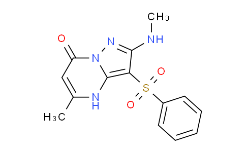 CAS No. 1334489-92-7, 5-Methyl-2-(methylamino)-3-(phenylsulfonyl)pyrazolo[1,5-a]pyrimidin-7(4H)-one