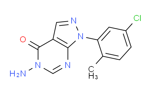 CAS No. 1416341-68-8, 5-Amino-1-(5-chloro-2-methylphenyl)-1H-pyrazolo[3,4-d]pyrimidin-4(5H)-one