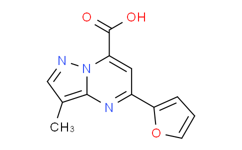 CAS No. 1443279-30-8, 5-(Furan-2-yl)-3-methylpyrazolo[1,5-a]pyrimidine-7-carboxylic acid