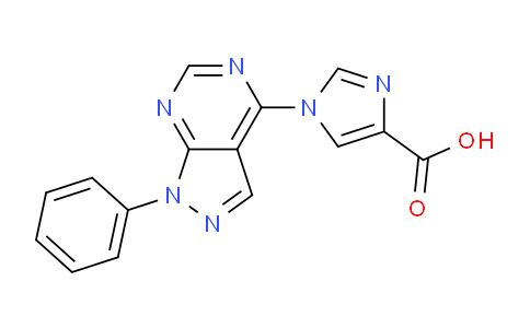 MC778492 | 1710674-86-4 | 1-(1-Phenyl-1H-pyrazolo[3,4-d]pyrimidin-4-yl)-1H-imidazole-4-carboxylic acid