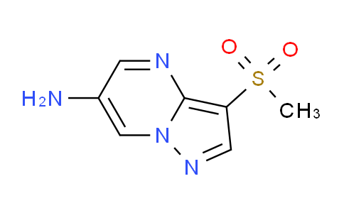 CAS No. 1713667-97-0, 3-(Methylsulfonyl)pyrazolo[1,5-a]pyrimidin-6-amine