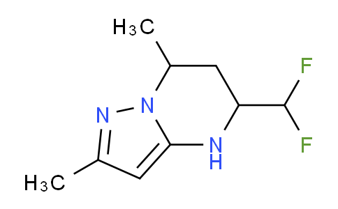 CAS No. 1789048-60-7, 5-(Difluoromethyl)-2,7-dimethyl-4,5,6,7-tetrahydropyrazolo[1,5-a]pyrimidine