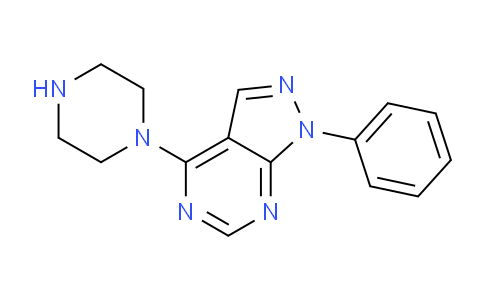 CAS No. 245449-98-3, 1-Phenyl-4-(piperazin-1-yl)-1H-pyrazolo[3,4-d]pyrimidine