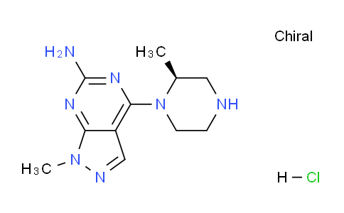 CAS No. 1998701-02-2, (S)-1-Methyl-4-(2-methylpiperazin-1-yl)-1H-pyrazolo[3,4-d]pyrimidin-6-amine hydrochloride