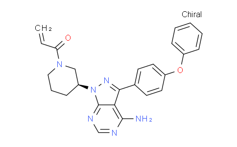 CAS No. 936563-97-2, (S)-1-(3-(4-Amino-3-(4-phenoxyphenyl)-1H-pyrazolo[3,4-d]pyrimidin-1-yl)piperidin-1-yl)prop-2-en-1-one