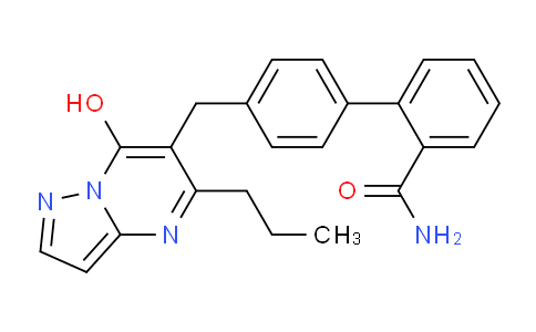 CAS No. 167375-27-1, 4'-((7-Hydroxy-5-propylpyrazolo[1,5-a]pyrimidin-6-yl)methyl)-[1,1'-biphenyl]-2-carboxamide
