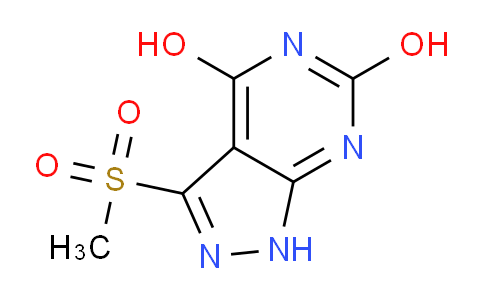CAS No. 4927-97-3, 3-(Methylsulfonyl)-1H-pyrazolo[3,4-d]pyrimidine-4,6-diol