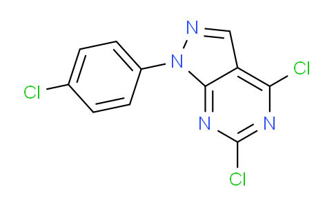 CAS No. 5334-34-9, 4,6-Dichloro-1-(4-chlorophenyl)-1H-pyrazolo[3,4-d]pyrimidine