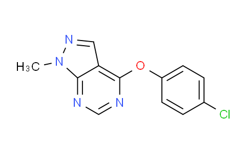CAS No. 6289-05-0, 4-(4-Chlorophenoxy)-1-methyl-1H-pyrazolo[3,4-d]pyrimidine